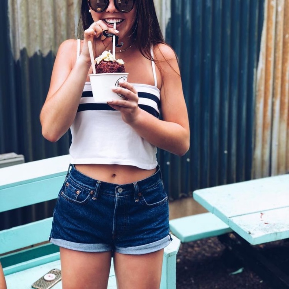 Levi’s White Oak Cone Denim Shorts
